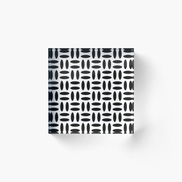 #Pattern, #design, #repeat, #textile, showy, abstract, peaky, tile Acrylic Block