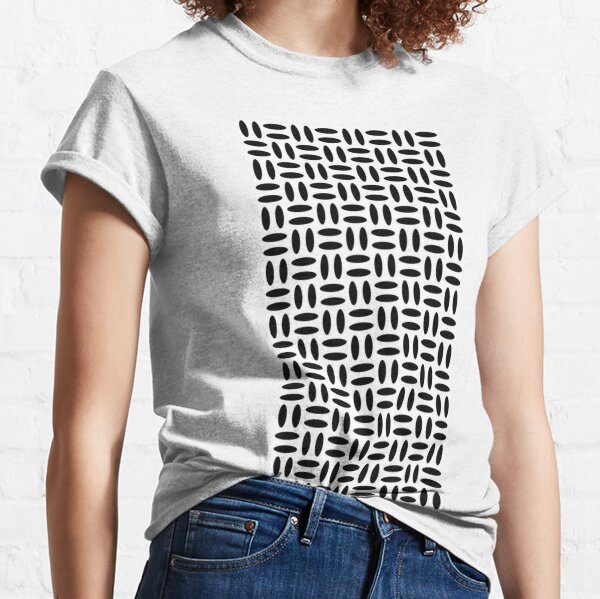 #Pattern, #design, #repeat, #textile, showy, abstract, peaky, tile Classic T-Shirt