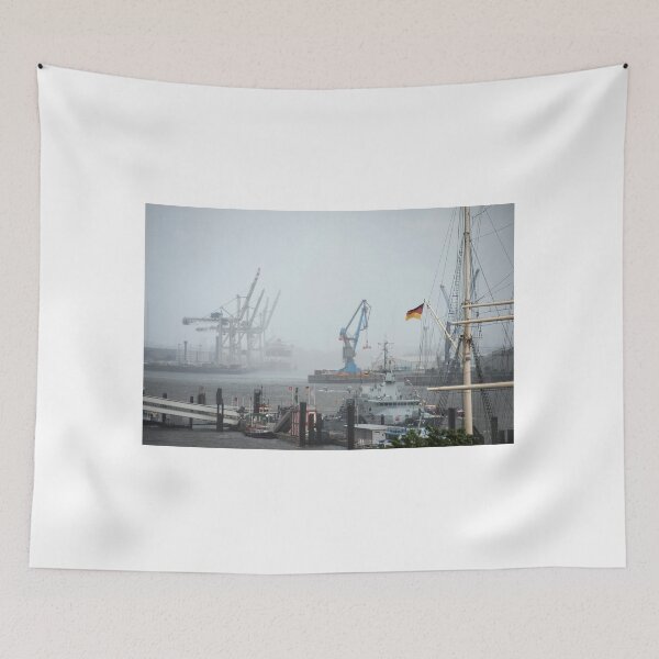 Item preview, Port of Hamburg in the rain designed and sold by Martin Langer.