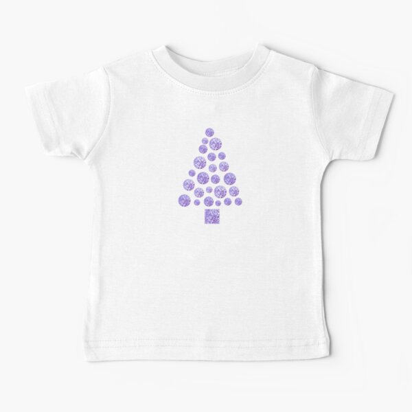 Christmas Holiday Party Tree Purple Baby T-Shirt
