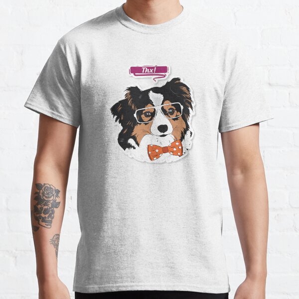 Hipster Minnie Aussie "Thx!" Classic T-Shirt