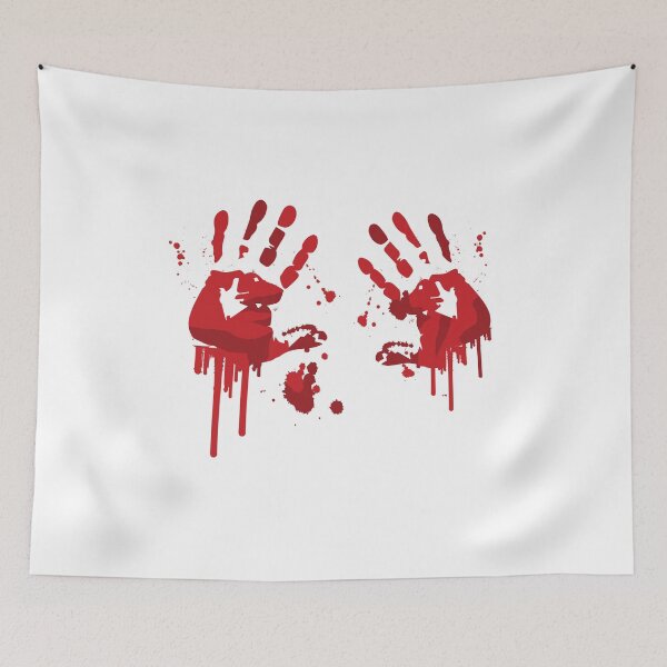 Item preview, Bloody Hand Prints (Halloween, Horror) designed and sold by Retrolendo.