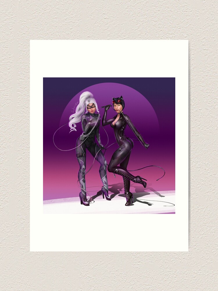Alternate view of Cat girls Pinups Art Print