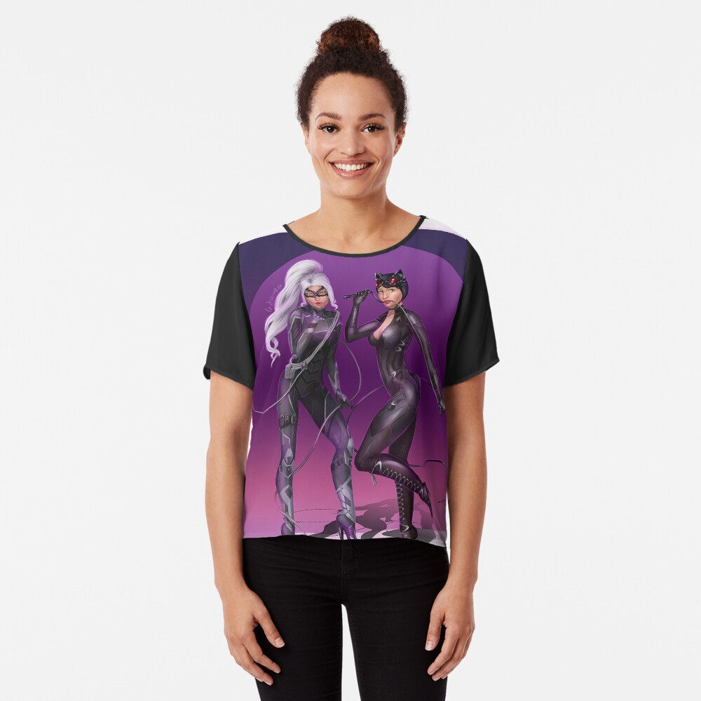 Cat girls Pinups Chiffon Top