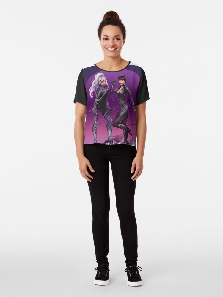 Alternate view of Cat girls Pinups Chiffon Top