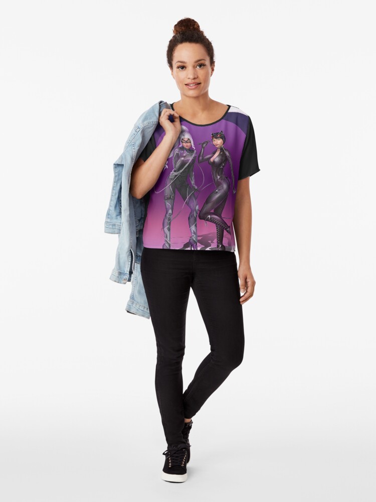 Alternate view of Cat girls Pinups Chiffon Top