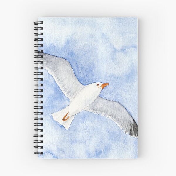Item preview, Seagull under blue sky designed and sold by Cacatuart.