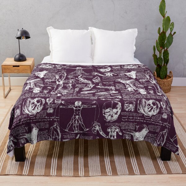 Item preview, Da Vinci's Anatomy Sketches // Blackberry designed and sold by TLTextiles.