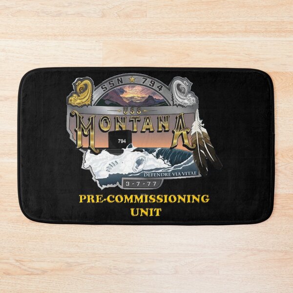 Item preview, PCU Montana (SSN-794) Crest for Dark Colors designed and sold by Nikki SpaceStuffPlus.