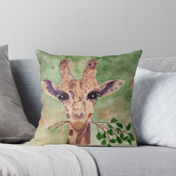 Artikelvorschau, Frohliche Giraffe bei der Mahlzeit entworfen und verkauft von Cacatuart.