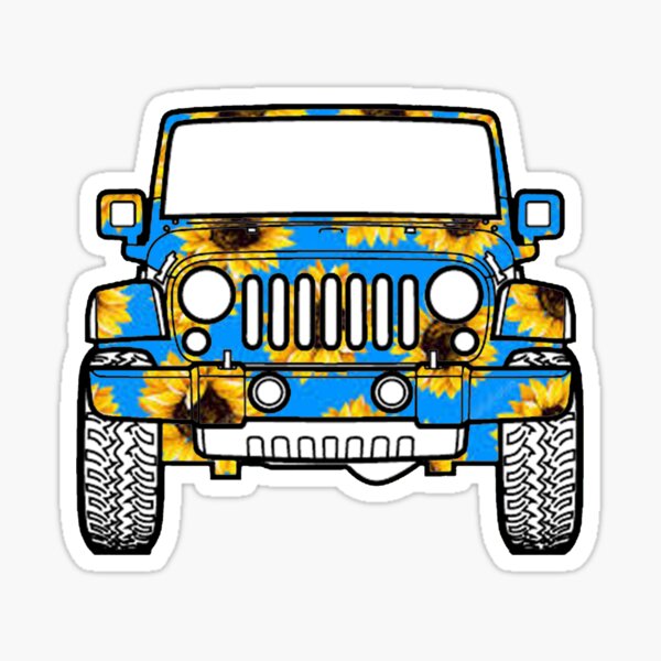 Colorful Jeep Stickers Redbubble