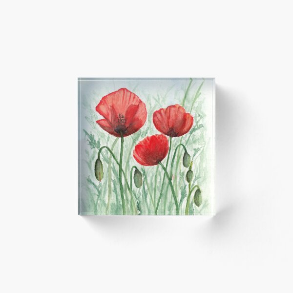 Aperçu de l'œuvre Champ de coquelicots de printemps créée et vendue par Cacatuart.