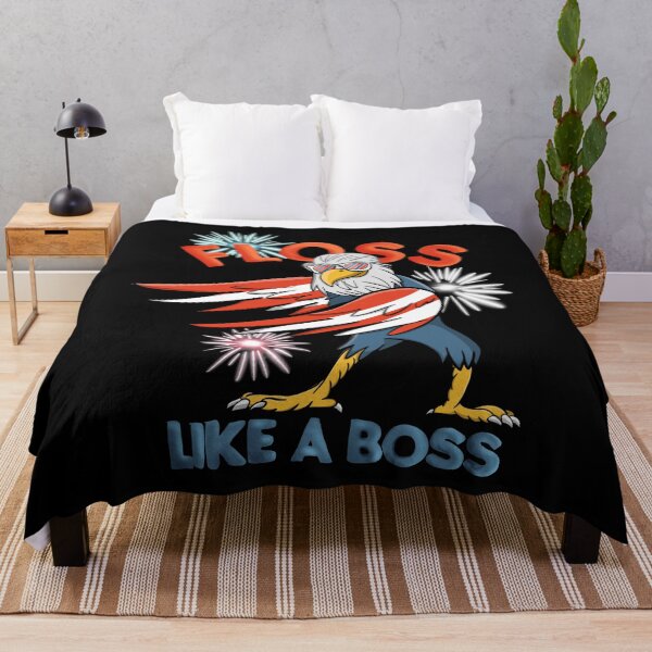 Item preview, 4th of July Floss Like A Boss Bald Eagle American Flag design designed and sold by NoveltyMerch.