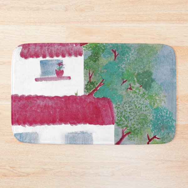 Item preview, Village houses in the woods watercolor designed and sold by Anna Lemos.