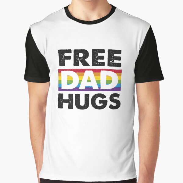 Item preview, Free Dad Hugs, LGBT Ally LGBTQ Pride designed and sold by Queer Pride Shop.