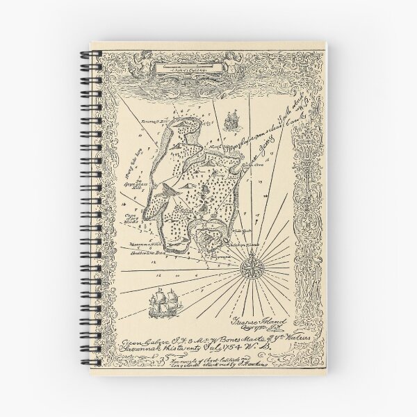 Item preview, Vintage Treasure Island Pirate Map (1915) designed and sold by BravuraMedia.