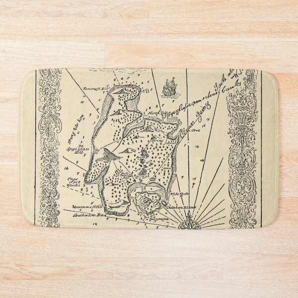 Item preview, Vintage Treasure Island Pirate Map (1915) designed and sold by BravuraMedia.
