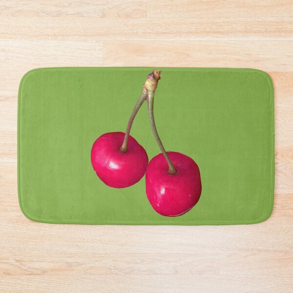 Item preview, cerises sur fond greenery designed and sold by AHELENE.