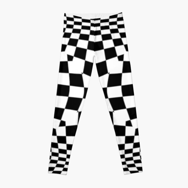 #Optical #Checker #Illusion #Pattern, design, chess, abstract, grid, square, checkerboard, illusion Leggings