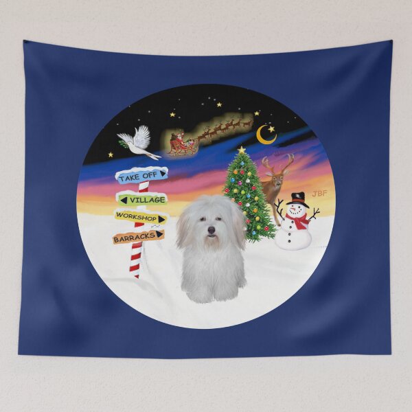 Item preview, Christmas Signs with a Coton de Tulear designed and sold by JeanBFitzgerald.