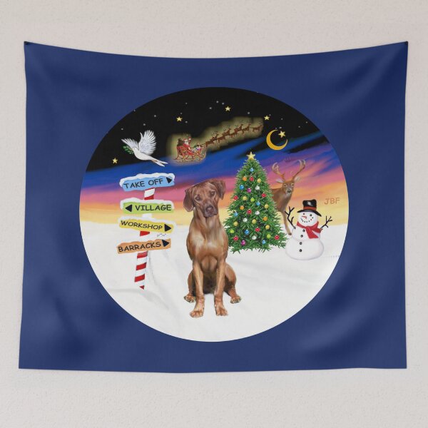 Item preview, Copy of Christmas Signs with a Rhodesian Ridgeback designed and sold by JeanBFitzgerald.