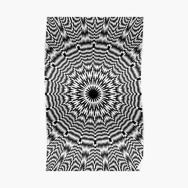 #Optical #Checker #Illusion #Pattern, design, chess, abstract, grid, square, checkerboard, illusion Poster