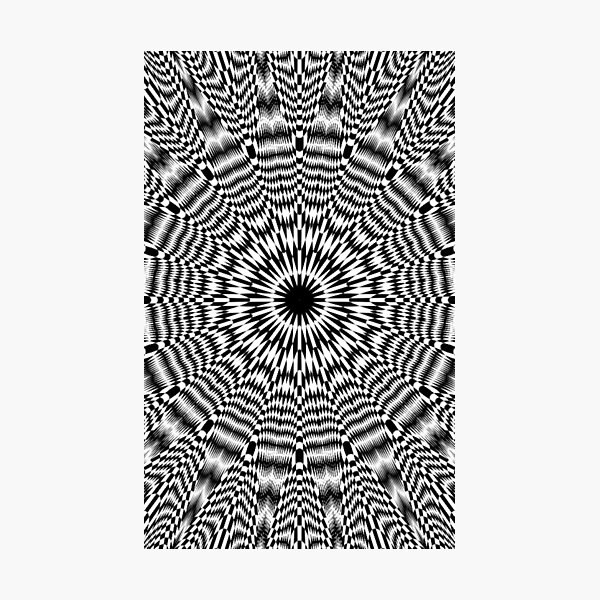 #Optical #Checker #Illusion #Pattern, design, chess, abstract, grid, square, checkerboard, illusion Photographic Print