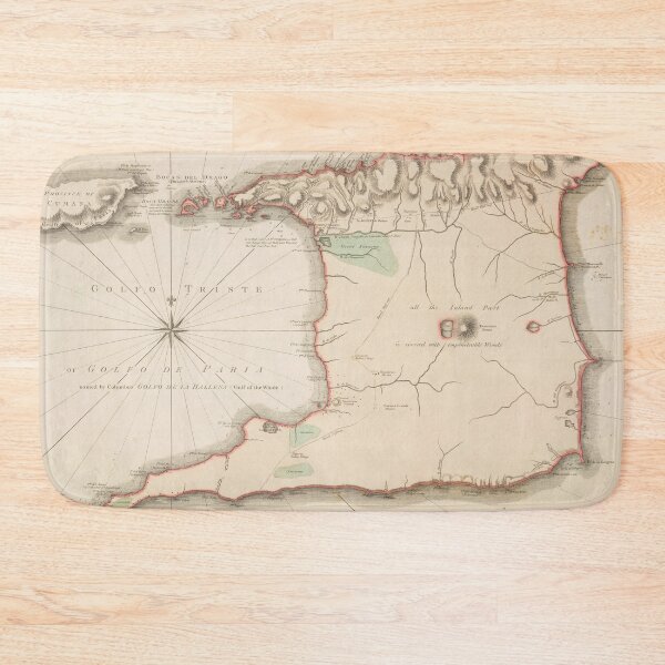 Item preview, Vintage Trinidad Island Map (1793) designed and sold by BravuraMedia.