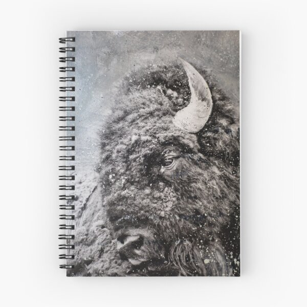 Item preview, Bison photograph, buffalo bull in the snow in Montana. designed and sold by montanaartist.