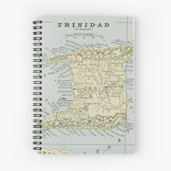 Item preview, Vintage Trinidad Island Map (1901) designed and sold by BravuraMedia.