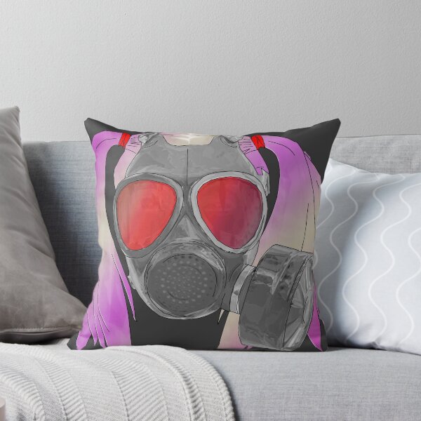 Item preview, gas mask and pig tails  designed and sold by IanByfordArt.