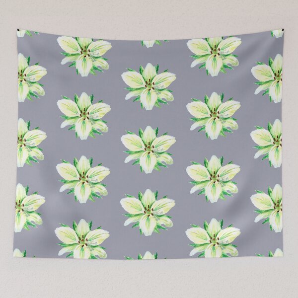 Artikelvorschau, Weiße Lilie - Aquarell-Blumen-Malerei entworfen und verkauft von Ivy Lily Art.