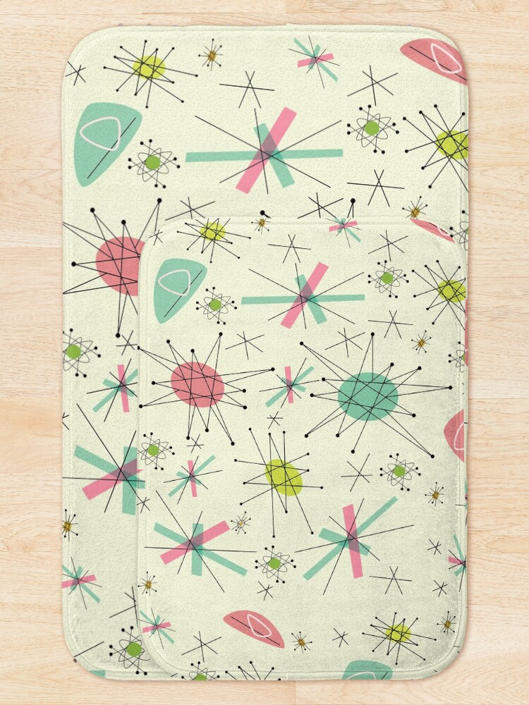 Alternate view of Atomic 50s Bath Mat