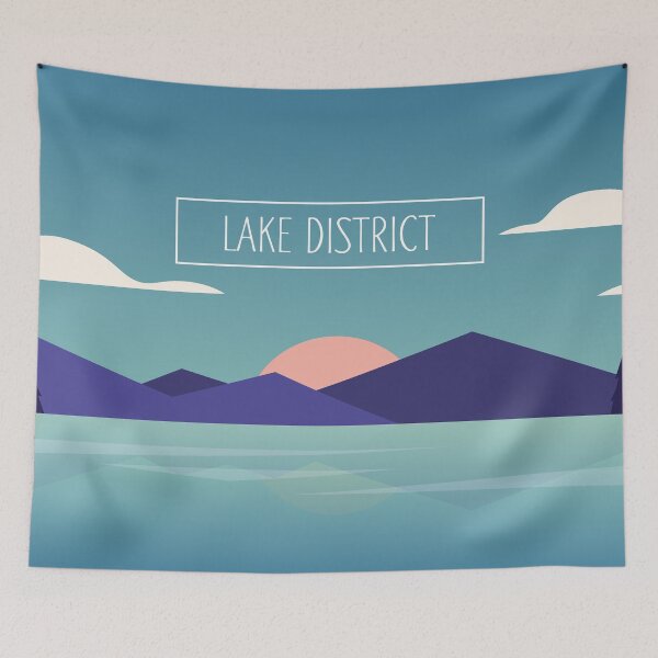 Item preview, Lake District Flat Mountain and Lake designed and sold by Cumbria Guru.