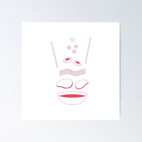 Item preview, The Anatomy of Ramen designed and sold by lazygirlstudios.