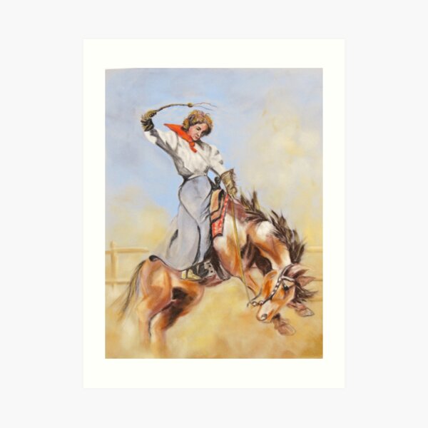 Dust Up (pastel) Art Print