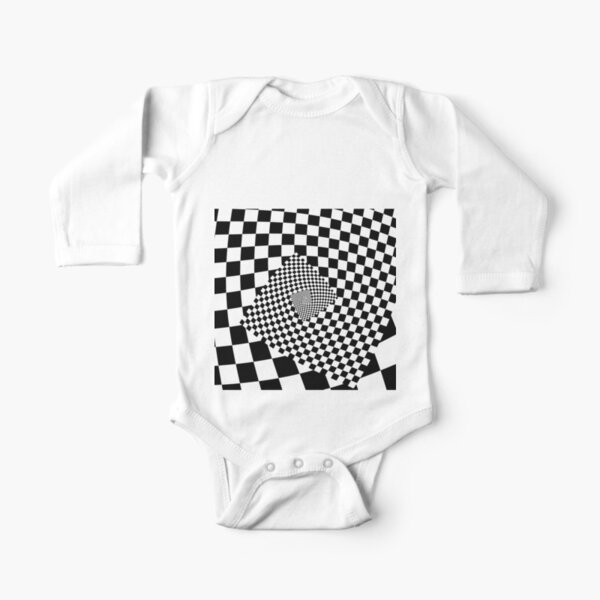 #Design, #Pattern, #Fashion, #Decoration, Abstract, Shape, Art, illustration, Triangle, 2D Shape Long Sleeve Baby One-Piece