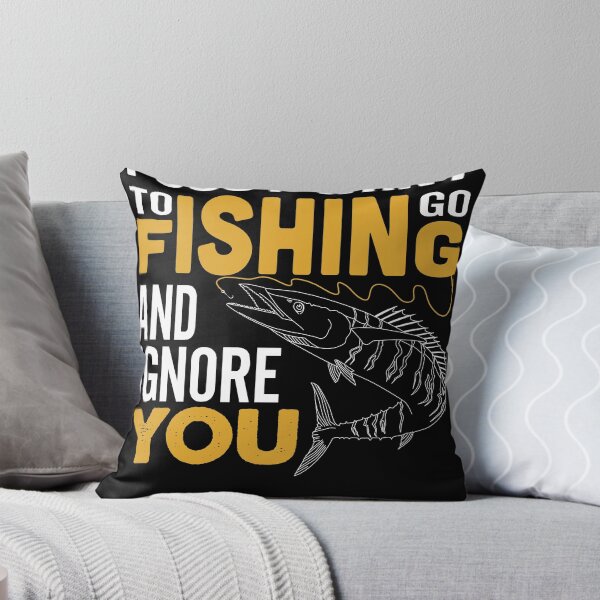 Item preview, I just want to go fishing - fishing rod reel fish designed and sold by horstdesigns.
