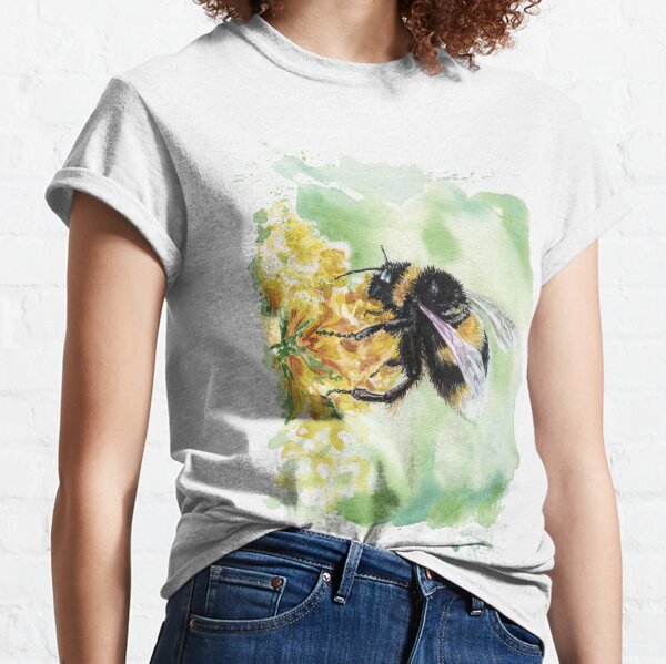 Bumblebee on Yellow Classic T-Shirt