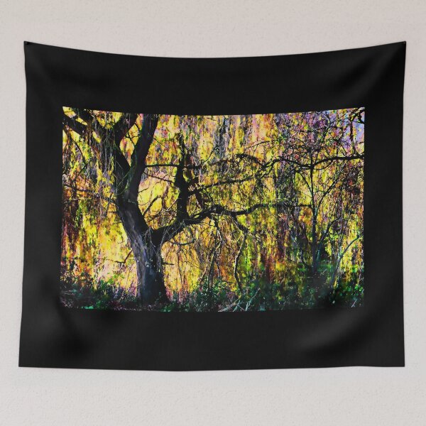 Item preview, #146 Willow Tree Along The Banks Of The River Soar At Kegworth Village Art Print designed and sold by phutball.