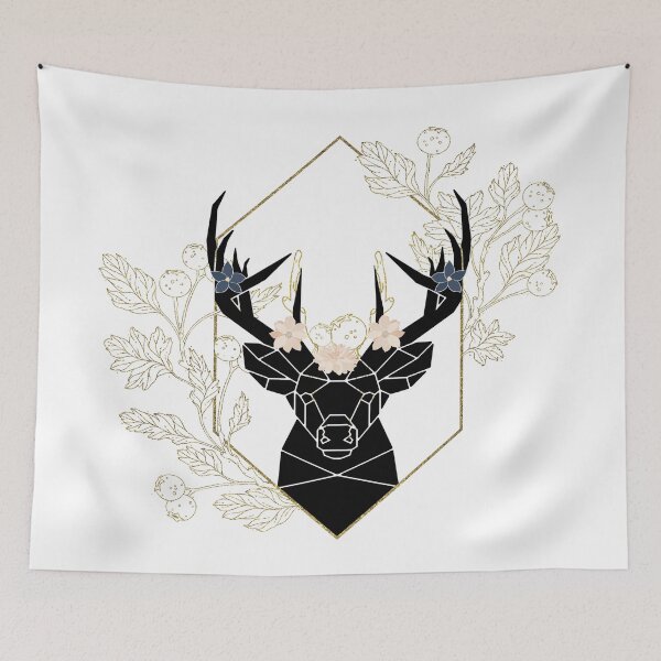 Item preview, Floral Deer designed and sold by lauren paulin.