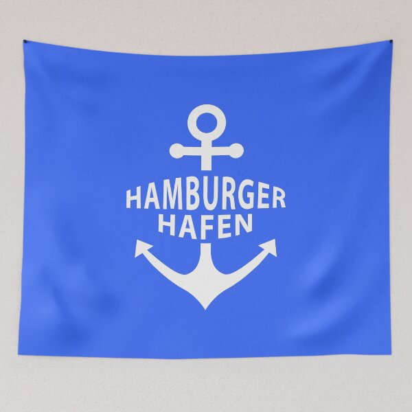 Artikelvorschau, Seeanker Hamburgs Deutschland blau und weiß entworfen und verkauft von AntiqueImages.