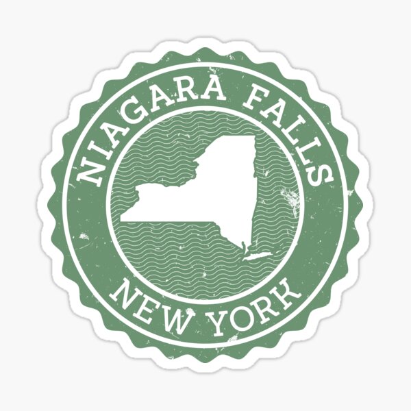 "Niagara Falls, New York (Stamp)" Sticker for Sale by stampusa Redbubble