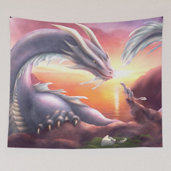 Item preview, Water dragon mother and baby designed and sold by Francesca Urbinati.