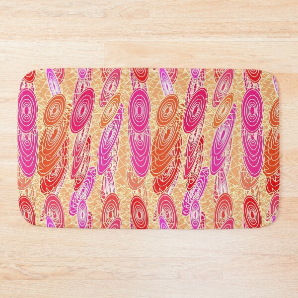 Item preview, "Vinyl Jazz" abstract - orange, fuchsia, pink designed and sold by Marymarice.