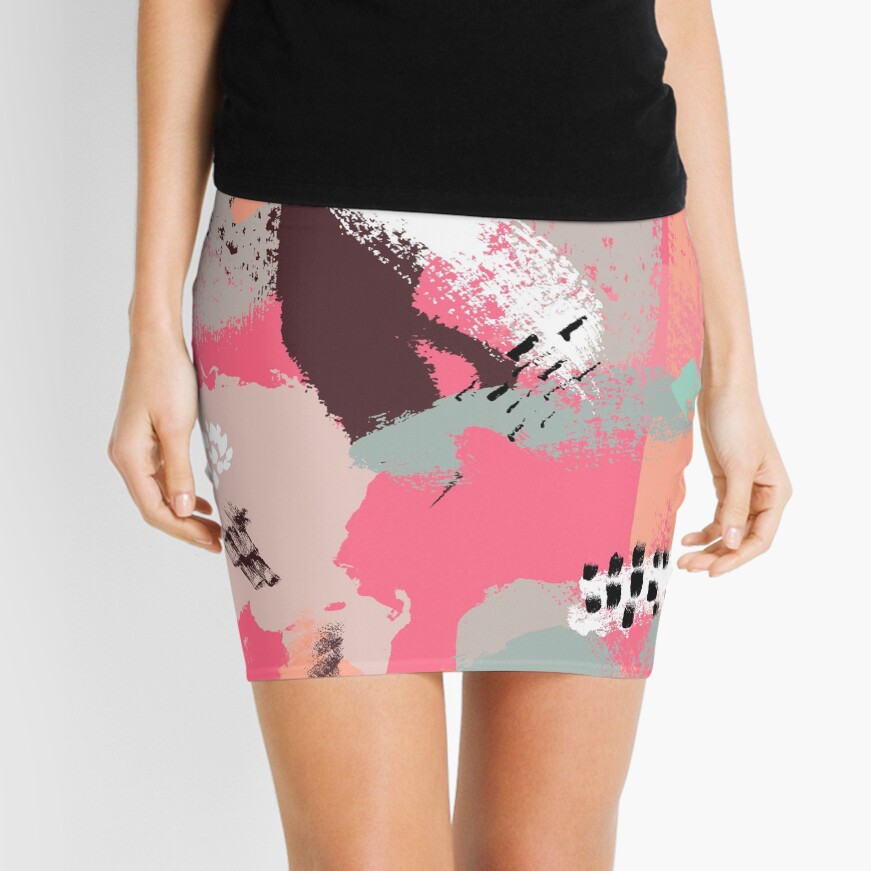 Modern Art Mini Skirt