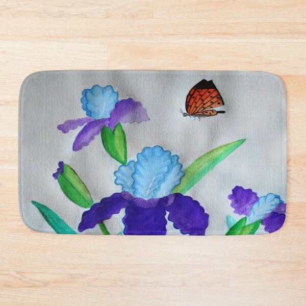 Item preview, Irises and Butterfly designed and sold by BlueCanna.