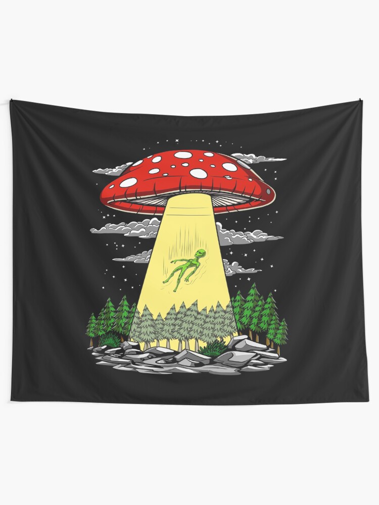 magic mushroom tapestry