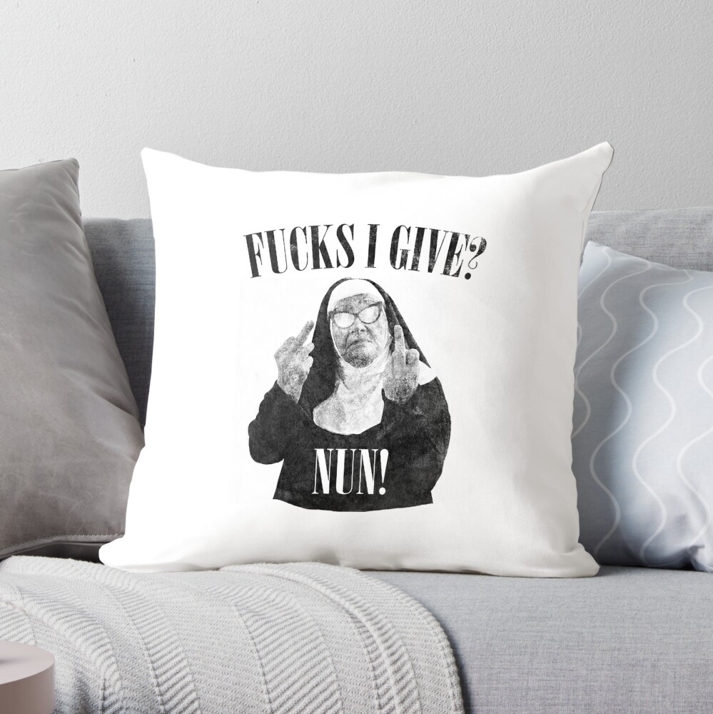 Funny Fucks I Give, Nun Saying Tote Bag by DirtyAngelFace