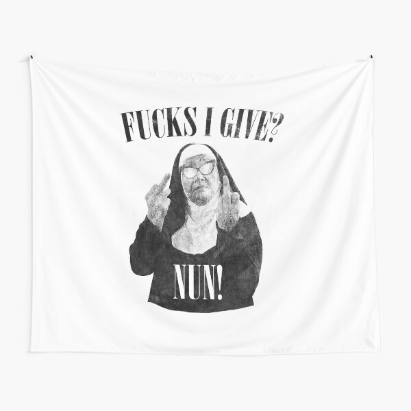 Fuck I Give? Nun Tapestry